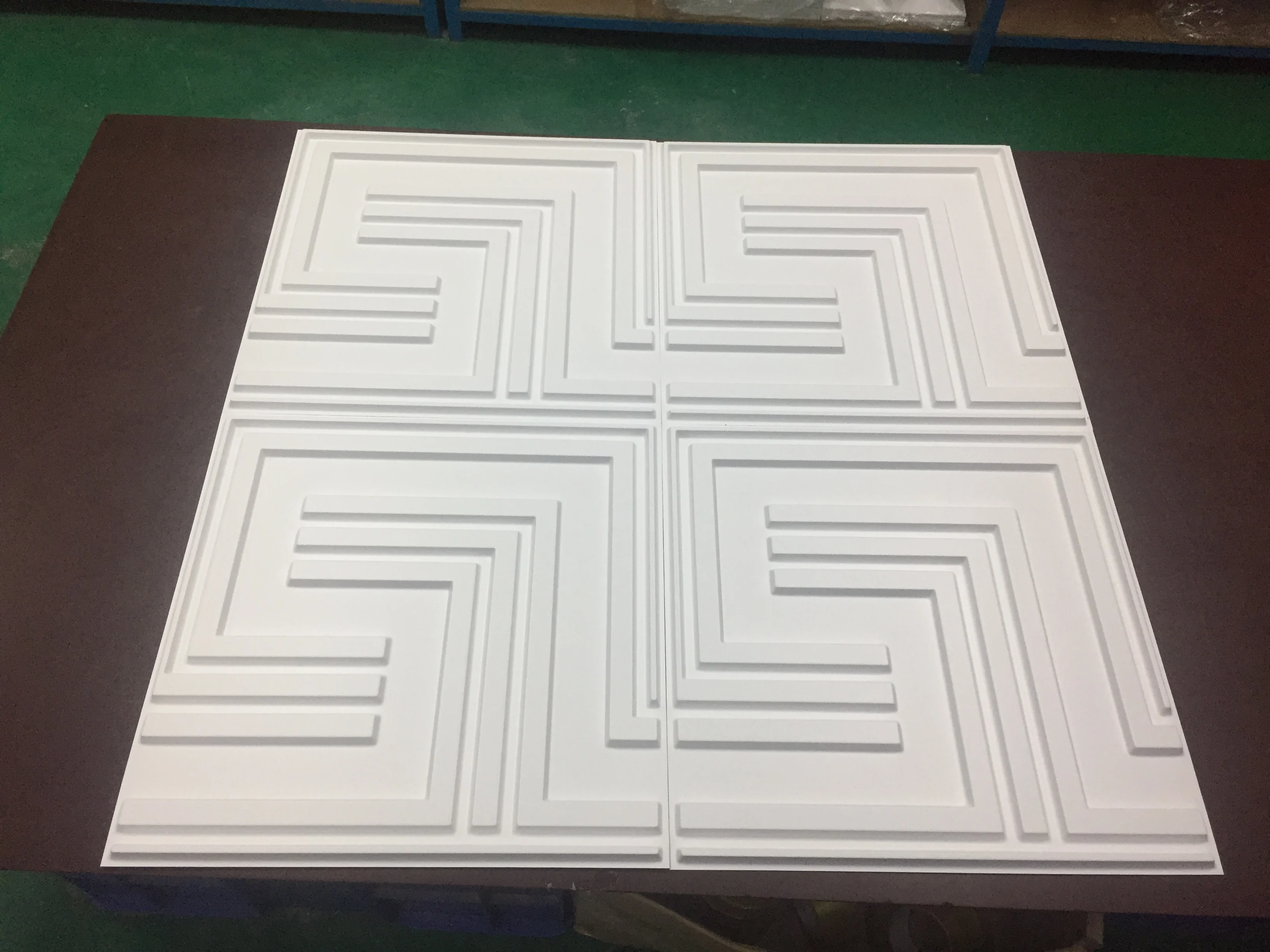 PVC Ceiling Plastic Panels Walls 3D