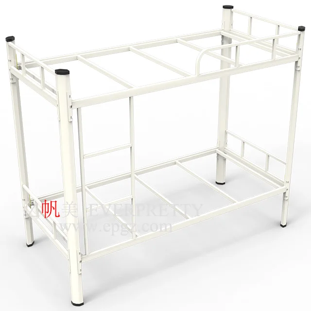 Steel Pipe Durable College Student Dormitory Iron Bunk Bed Double Layer Bed