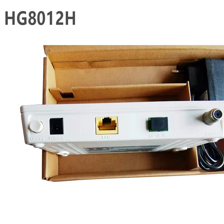 Подержанный мини-маршрутизатор GPON ONT ONU CATV модем HG8012H 1GE Lan интернет оптический узел APC FTTH совместимый с ZTE Huawei CATV ONU