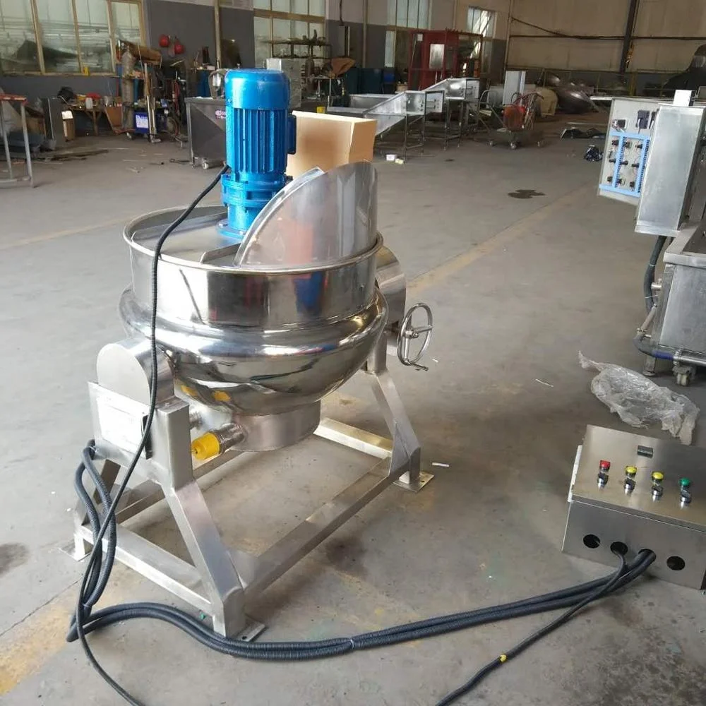 Industrial Electric Cooker Sugar Cooking Pot With Mixer