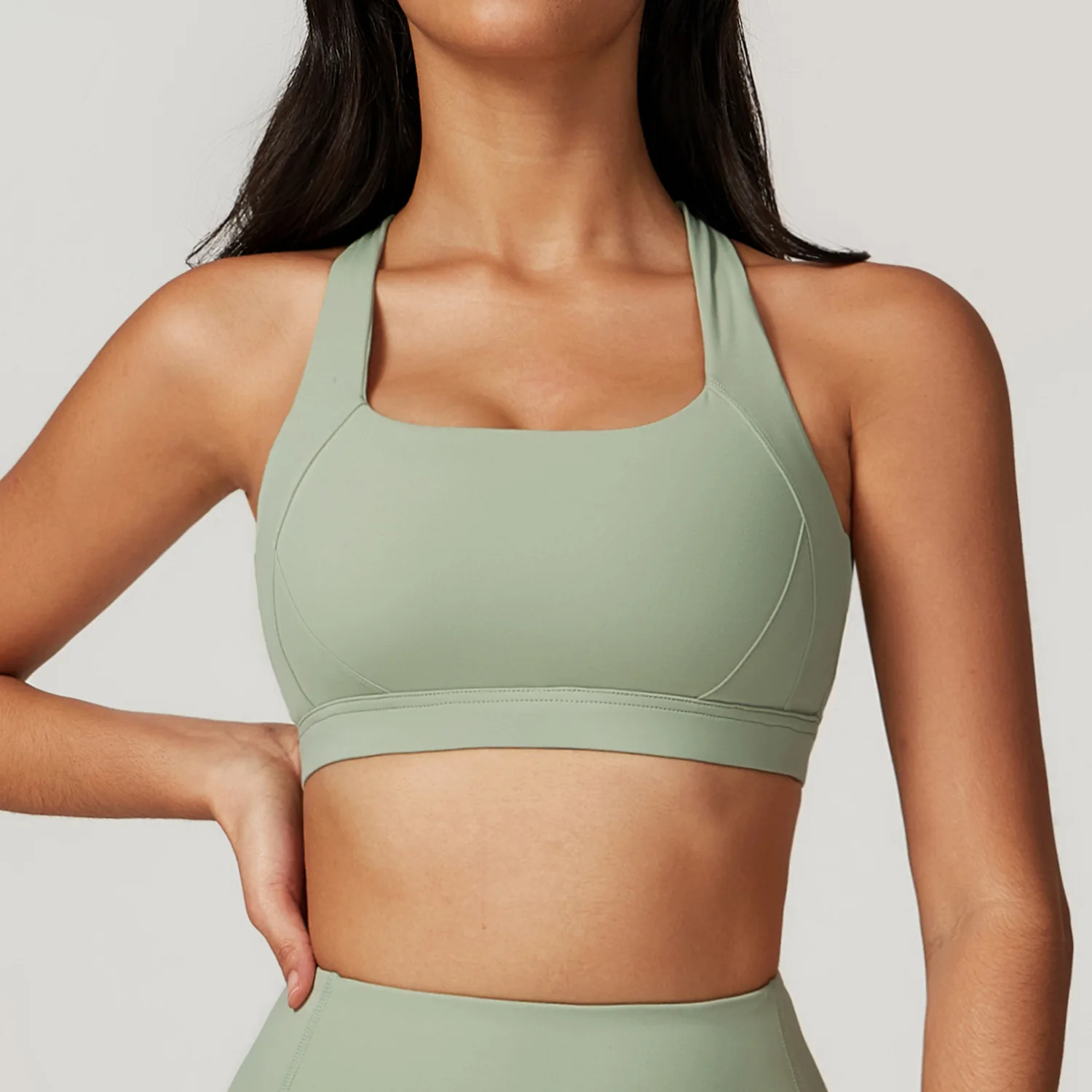 Nude Feel Tight Yoga Bra Beautiful Back Fitness Yoga Clothing Running Quick Dry Sports Underwear
