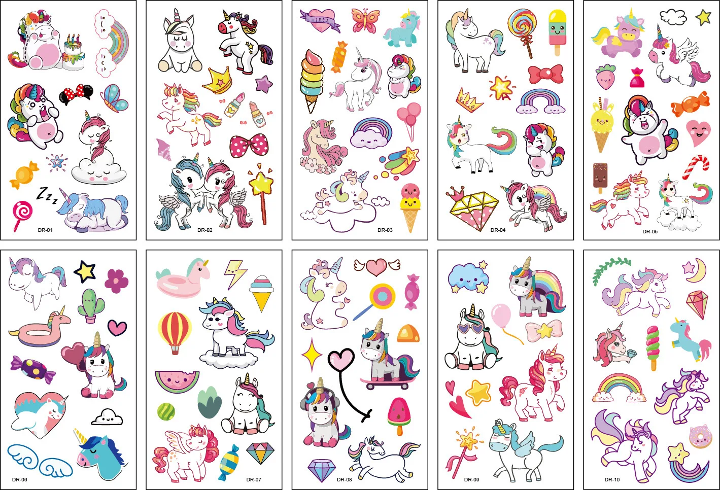 Светящиеся флуоресцентные водонепроницаемые тату-наклейки новые модели 2022 года светящиеся в темноте временные для детей девочек мальчиков