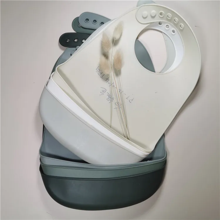 2020 baby silicone bibs waterproof silicone Nutrition bib