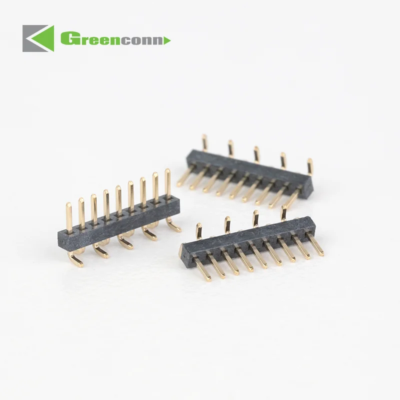 Customized Connectors 1.00mm Pin Header Single Row SMT Type Base 1.00H 2pin 6PIN 10PIN 15PIN 20PIN  PCB Board    pin header