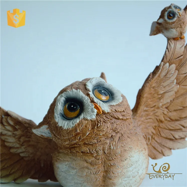 Z11172A Mini Garden Decoration art and craft animal owl figurines for home decoration
