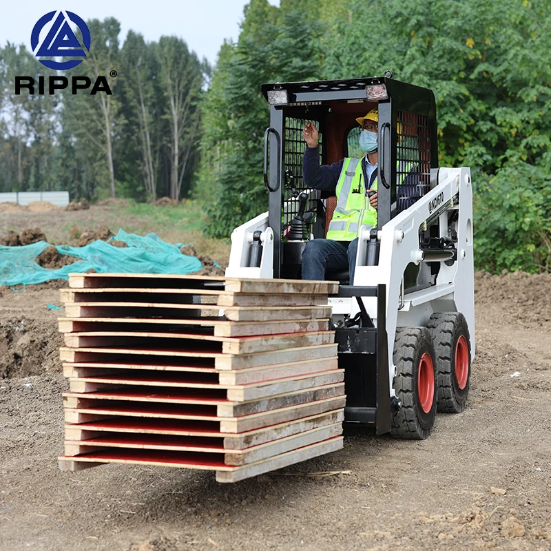 Euro 5 Ce Epa China Manufacturer Small Mini Skid Steer Loader 300 Kg 500 Kg 1 Ton Mini Wheel Loader For Sale Skid Loaders