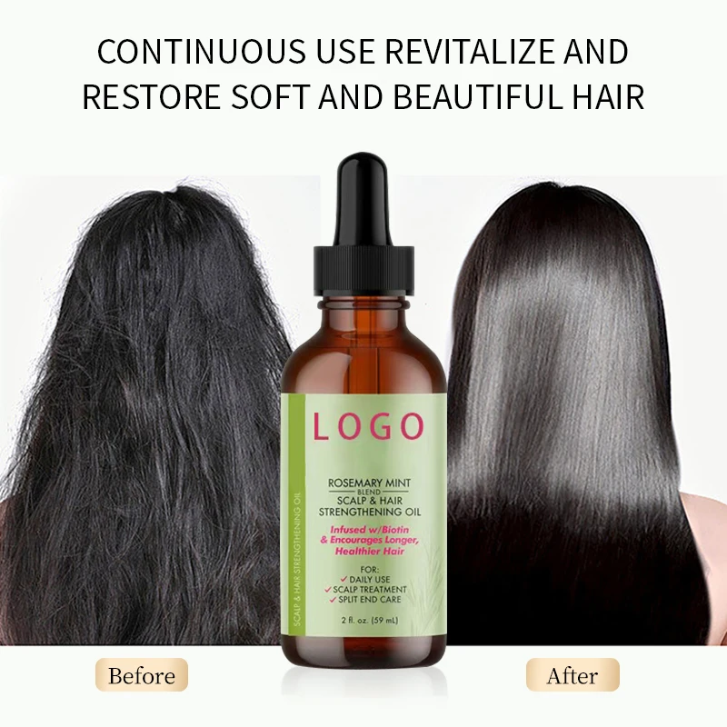 Органическое эфирное масло для роста волос с розмарином