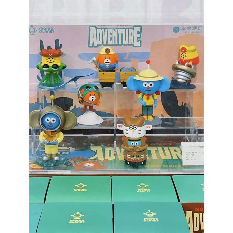Manufacturer Pretty desktop accessory MOMO PLANET character mystery toy box Explorer action figures blind box