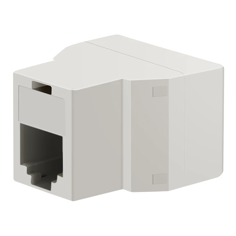 Telephone accessories Network Connector 1to2 2 Way Splitter Adapter LAN Telephone Socket Fican L03