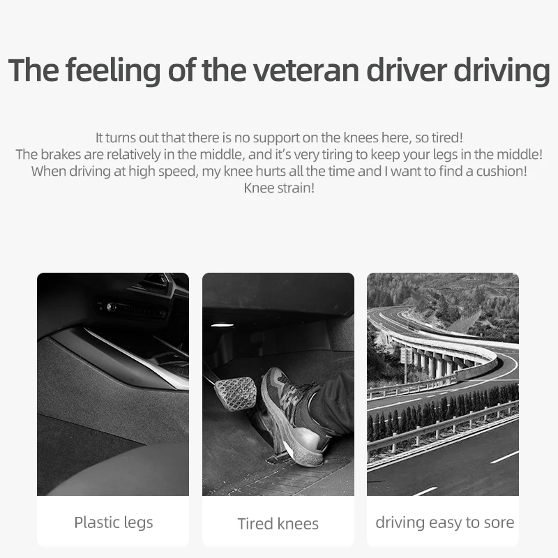  Betterhumz для BMW F20 F30 E46 E60 F10 F15 G30 E70 Универсальный Автомобильный наколенник алькантары подставка ног из пены с эффектом