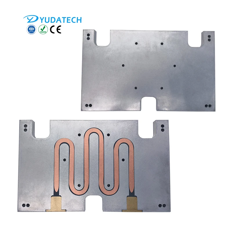 IGBT liquid cold plate custom large epoxy resin heat pipe aluminum water cooling plate