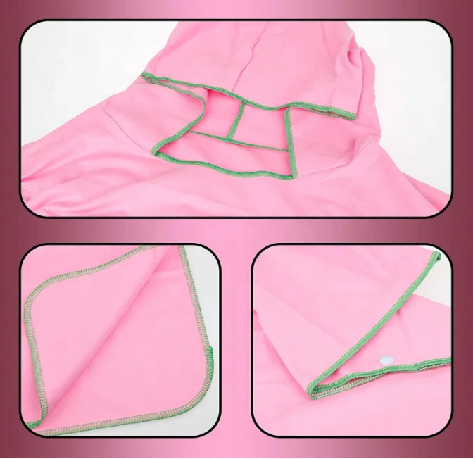 cartoon printed microfiber children kids adult quick dry hooded poncho soft Beach swimming towels cloak hoodie