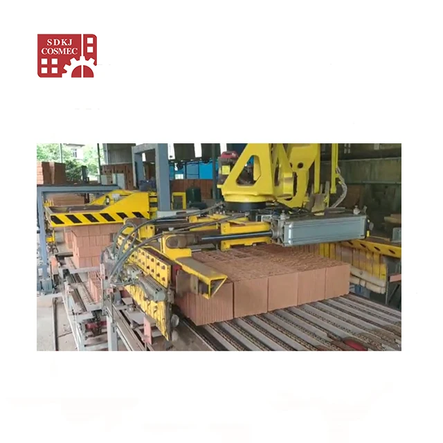 Fully automatic clay brick production line machinery with vacuum extruder & robot stacking machine for clay brick
