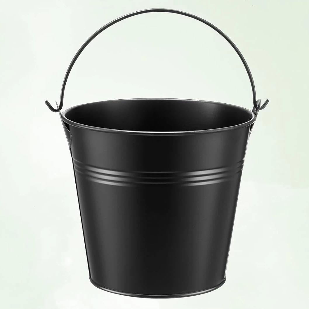 Metal Buckets With Handle Mini Small Iron Flower Pots Plant Basket Metallic Pails For Party