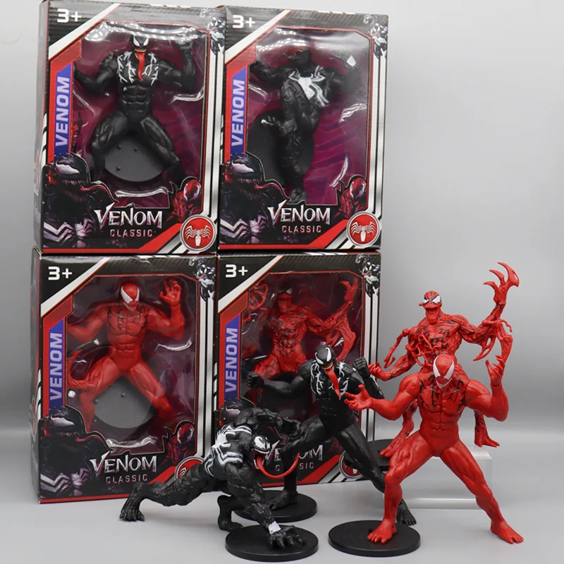 Anime Action Figures Venom Toys Kawaii Puppet Action Figures Christmas Toy Model Christmas Birthday Car Decoration Doll Gift