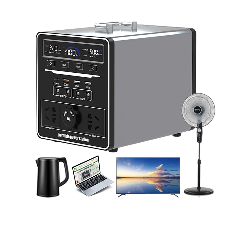 Emergency 500w solar power station LiFePO4 battery storage power station 500 w mobile solar generator for camping