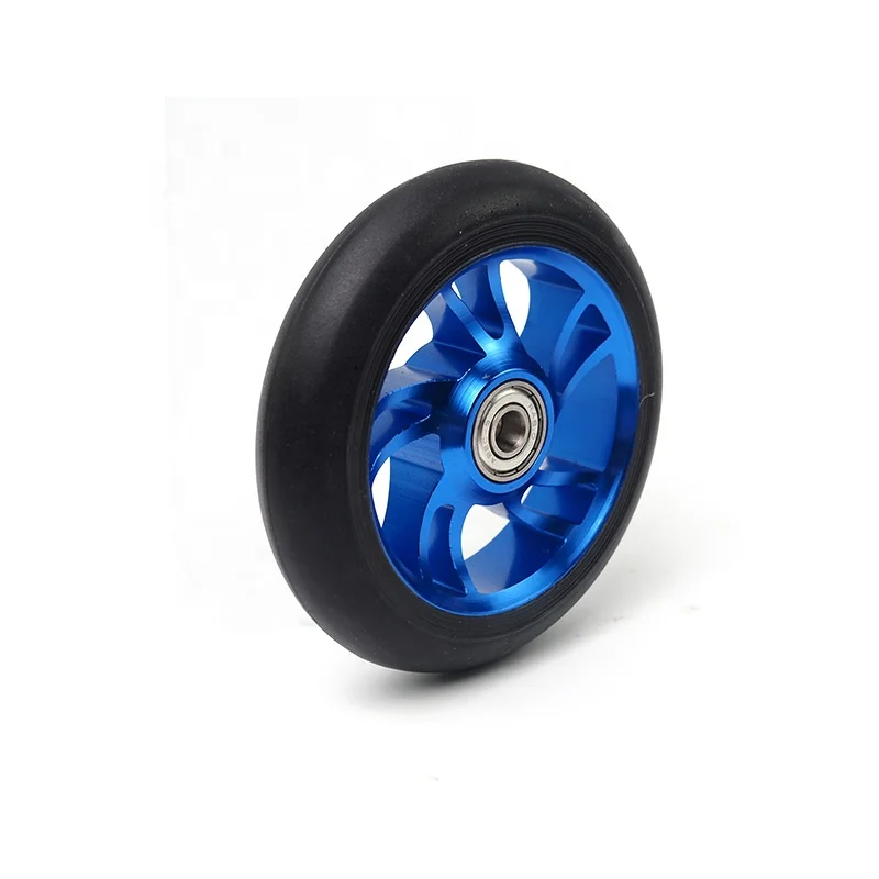 Pu skate park  scooter wheel aluminum kick  11cm wheel 4 inch pro stunt  110mm scooter wheels