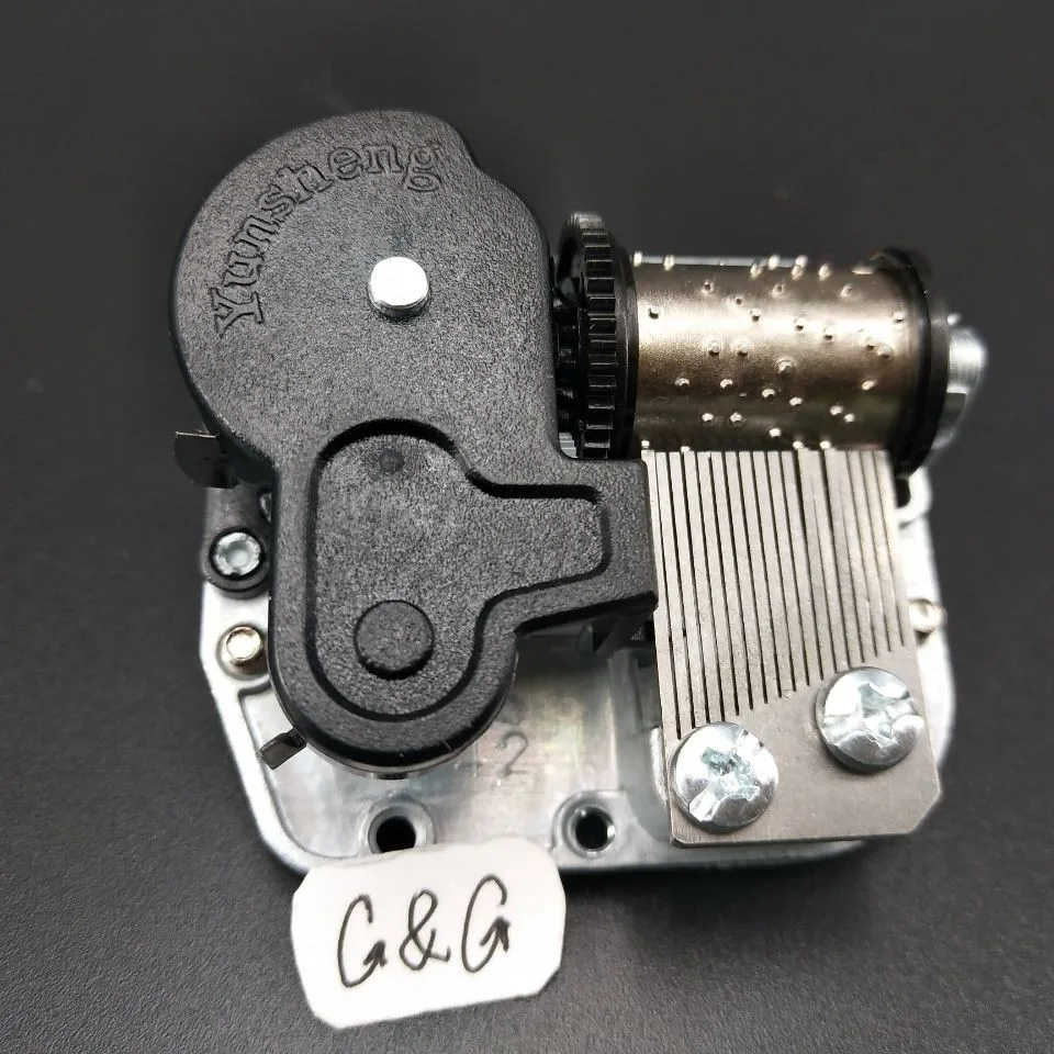 Custom 18 Note Wind Up Music Box Movement Spring Mechanic For DIY Music Box