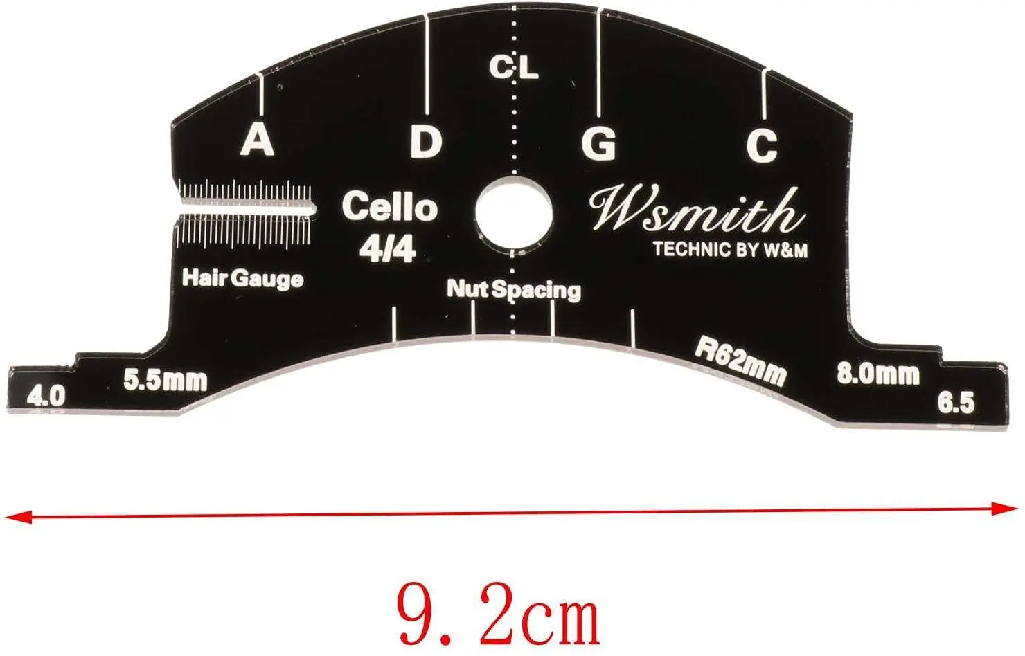 Multifunction 4/4 Cello Bridge Mold Scraper Template Cello Bridge Template for Cello Double Bass stringed Instrument Accessories