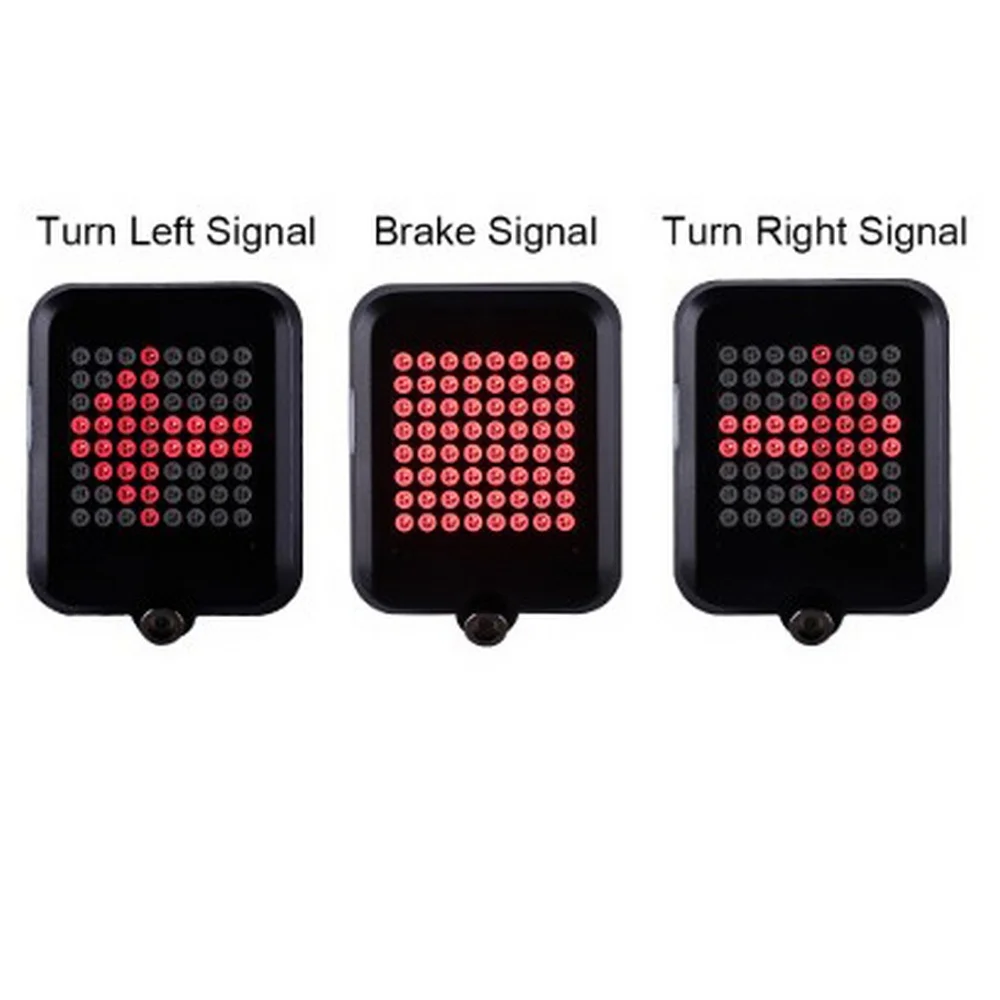 1200mAh ABS USB Rechargeable Rear Bicycle Light Smart Auto Brake Sensing Tail LED Bike Rear Brake Light