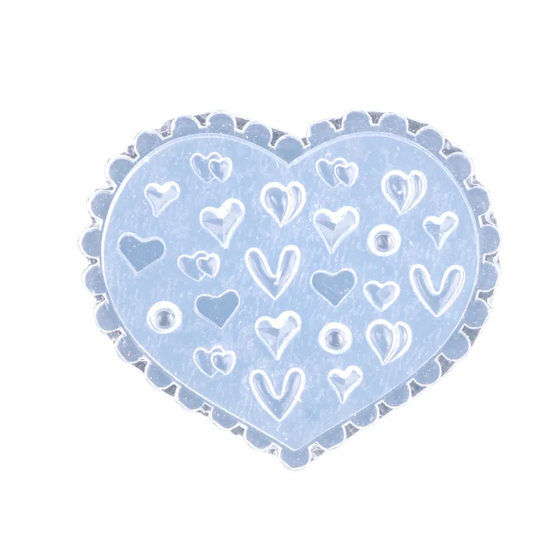 2022 TSZS DIY Soft Silicone nail Molds Polish Tool Embossed  3D Nail Stamping Template Supplier