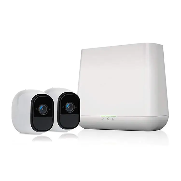 
NETGEAR Security System with Siren - 2 Rechargeable Wire-Free HD Cameras with Audio, IndoorOutdoor, Night Vision (VMS4230), Work 