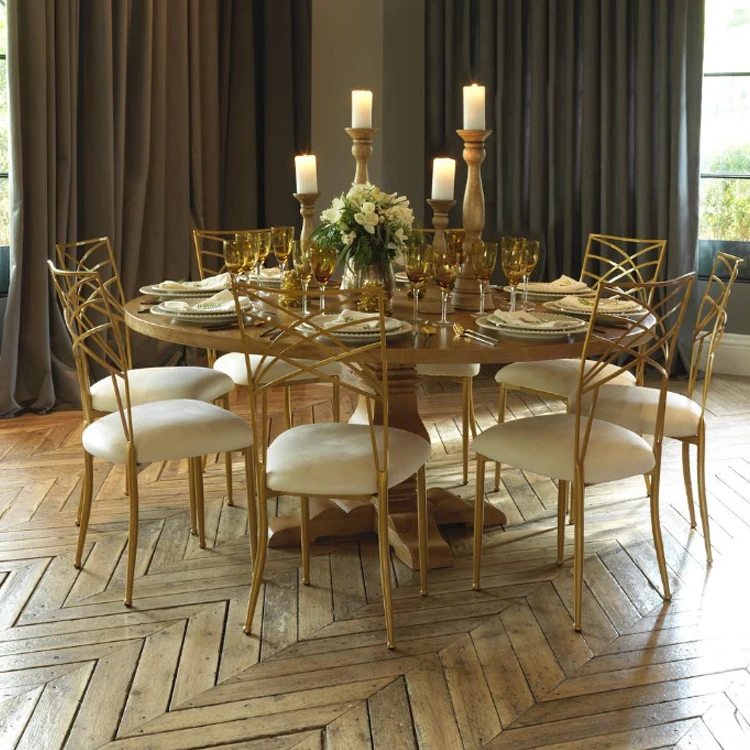 Modern Popular Sale Event Decor Use Gold Painting Chameleon Collection Wedding Chairs From China