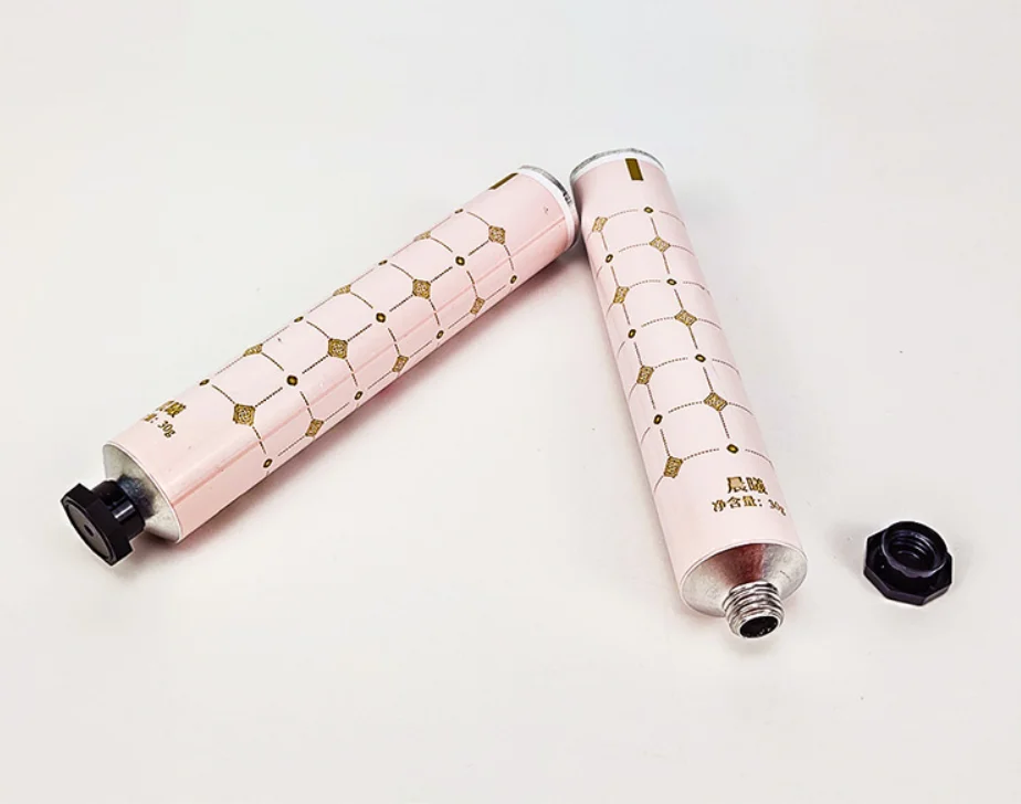 Cylinder Shaped Pure Aluminium Material Cosmetic Round Tube In 30ml 40ml 50ml 75ml 90ml For Hand Cream Tube Face Cream