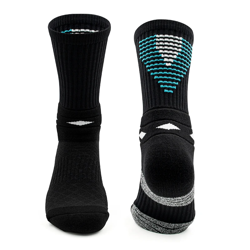 Wholesale Custom High Quality Men Casual Retro Vintage Colored Stripe Cozy Organic Cotton Long Ribbed Work Out Crew Socks