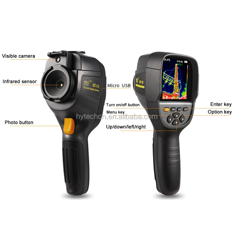 China handheld professional thermal night vision car camera HTI HT-19  for car camera oem odm