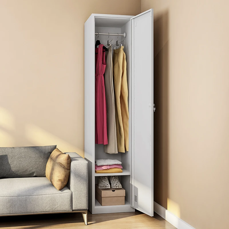 Factory Price Bedroom Black Closet Furniture 5 Door Metal Wardrobe Steel Clothes Storage Wardrobe Cabinet