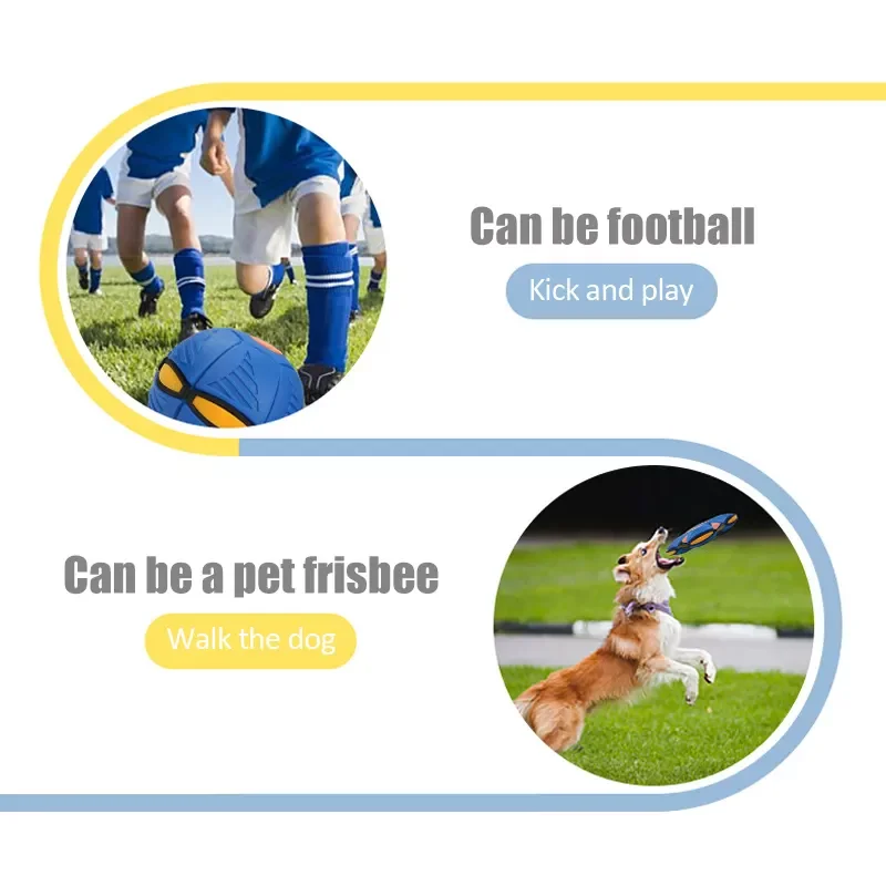 LED Flying Magic UFO Deformation Ball Multicolor Outdoor Beach Garden Game Flat Throwing Flying Ball UFO Toy Balls For Kids