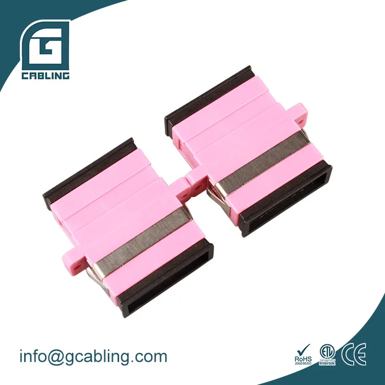Gcabling 10 pack OM4 SC duplex fiber optic adapters SC fiber connector SC UPC DX MM optic fiber adapter connecter coupler