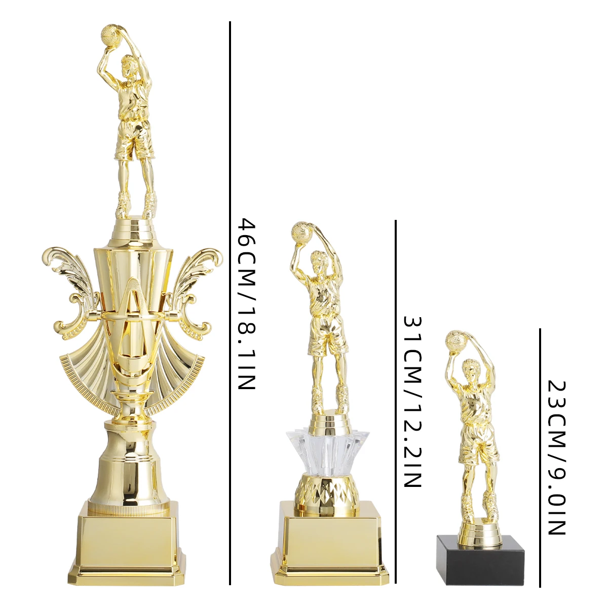 Wholesale Cheap Plastic Trophy Cup award for Kids Basketball competition activity best player prize AD114
