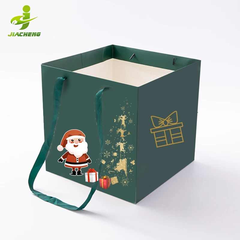 JIACHENG le sac en papier craft de luxe personalise train theme indian wed return kraft paper gift bag thats wide on the bottom