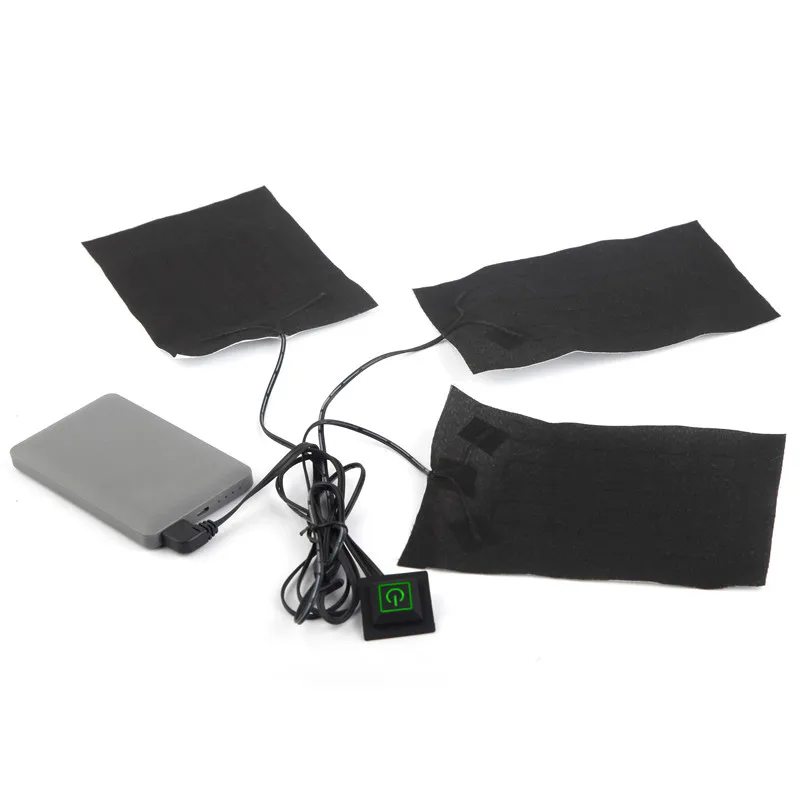 Three-pieces fiber electric heating elements