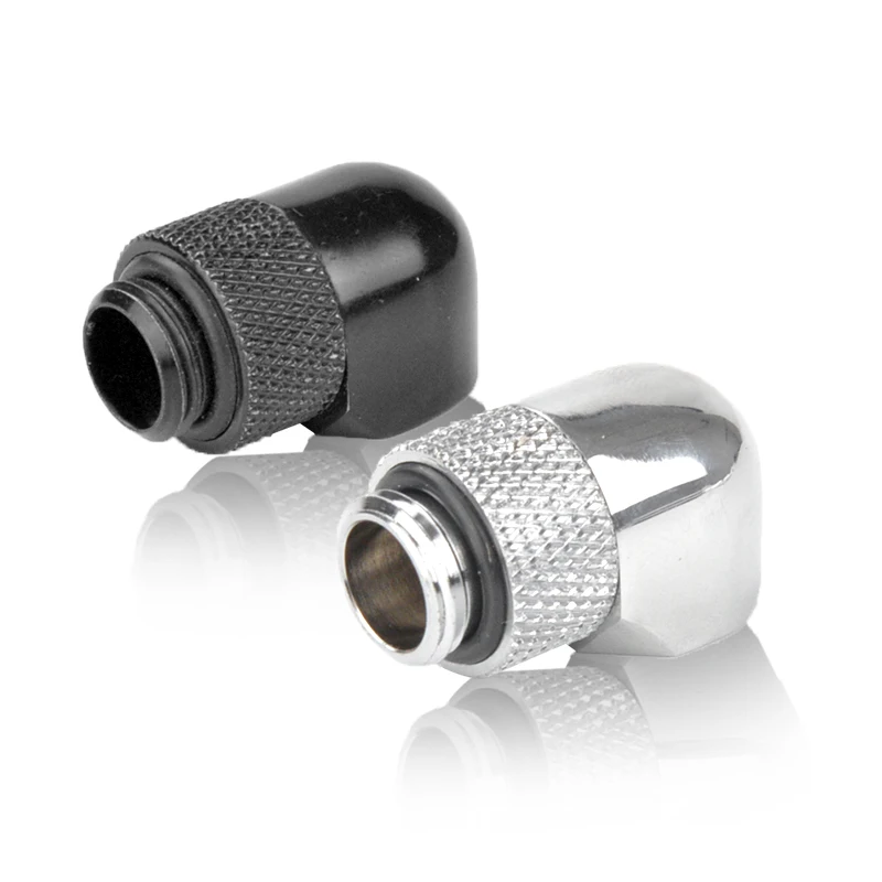 Syscooling water cooling fitting 90 degree elbow G1/4 thread rotary elbow copper material for liquid cooling