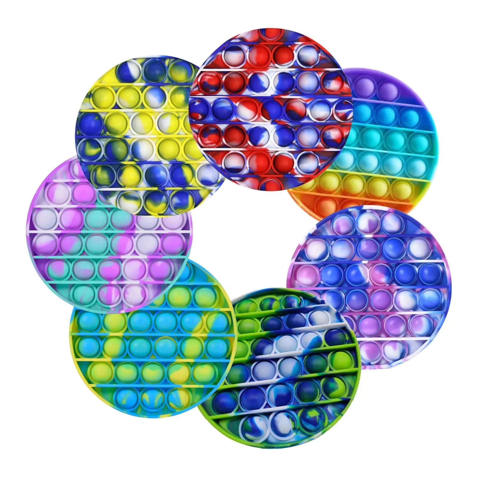 Анти-стресс поп-Непоседа agitarse пуш-ап empujar поп autismo сенсорные пузырь