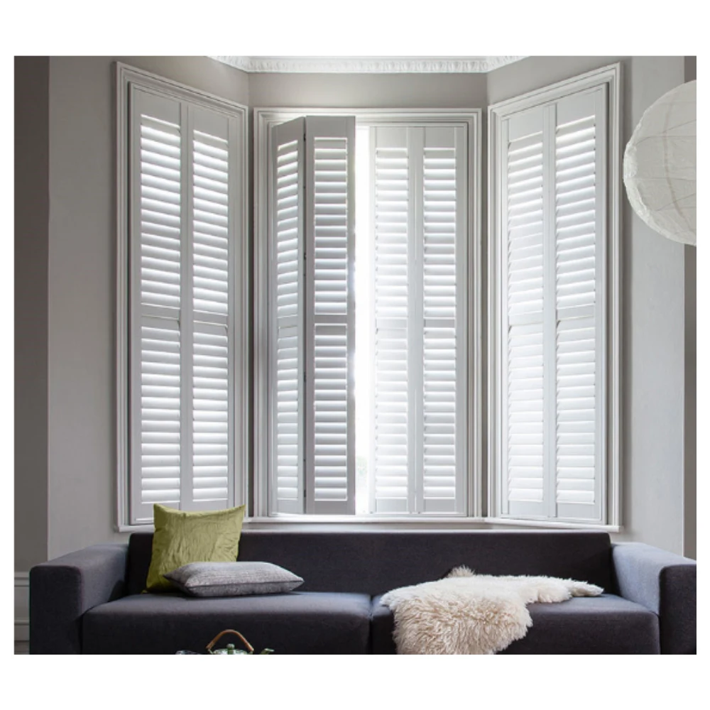 Minetal Shades Wood Plantation Shutters Windows Interior Sliding Basswood Folding White Enjoy Life Minimalist Home,bedroom