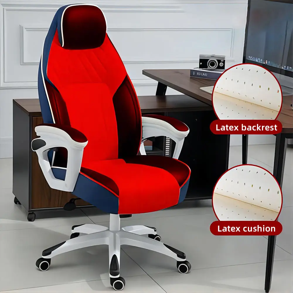 High-Back Black Leather Executive Office Computer Desk Chair Blue Office Chair for Boos Manager