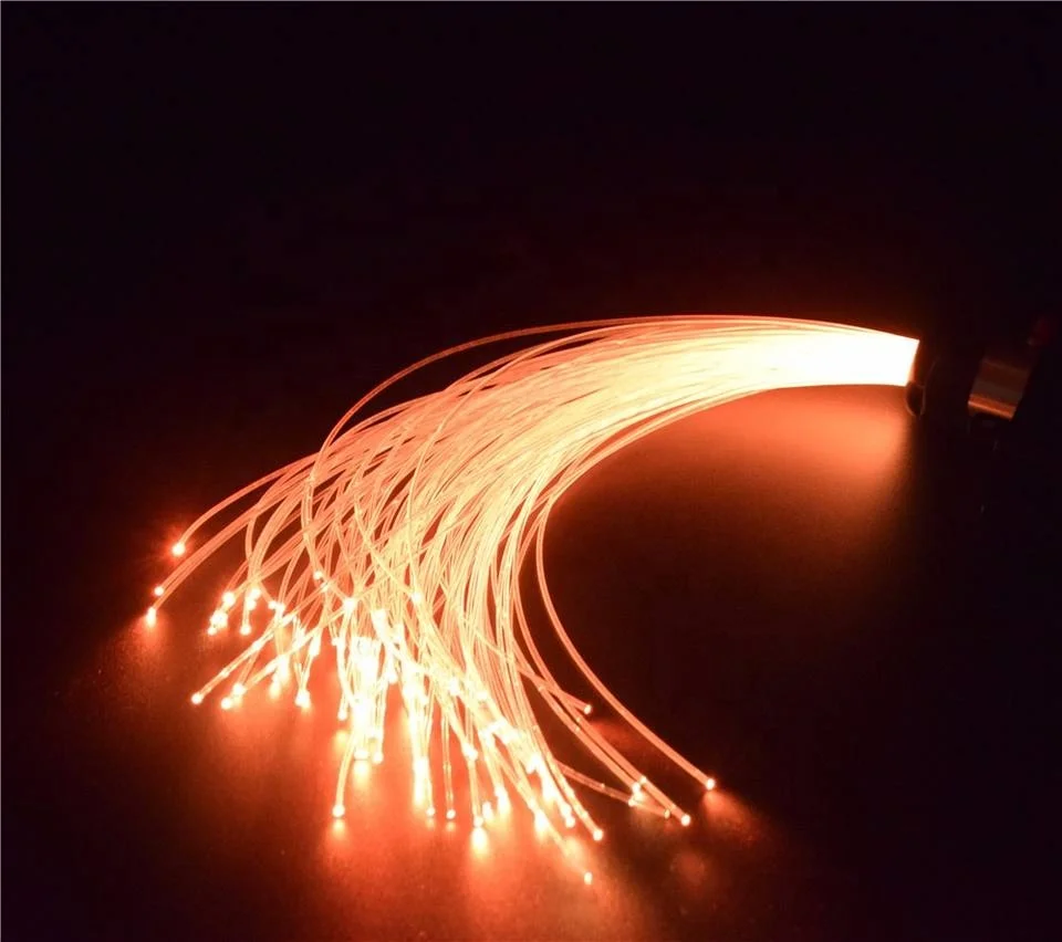 Energy saving bare 1.5mm PMMA plastic fiber for outdoor chandelier