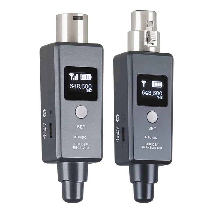 Профессиональный UHF Беспроводной xlr адаптер для динамика цифровой микрофон проводной беспроводного аудио