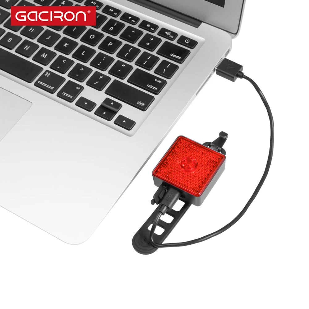 Gaciron рекламный 40 люмен автоматический велосипедный usb Перезаряжаемый задний фонарь для велосипеда ночной свет