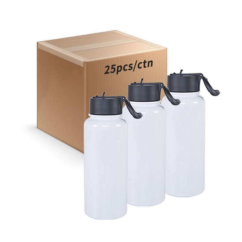 Usa Warehouse Bulk Sublimation 32Oz Thermos Sipper Stainless Steel Vacuum Sport Water Bottles Leak