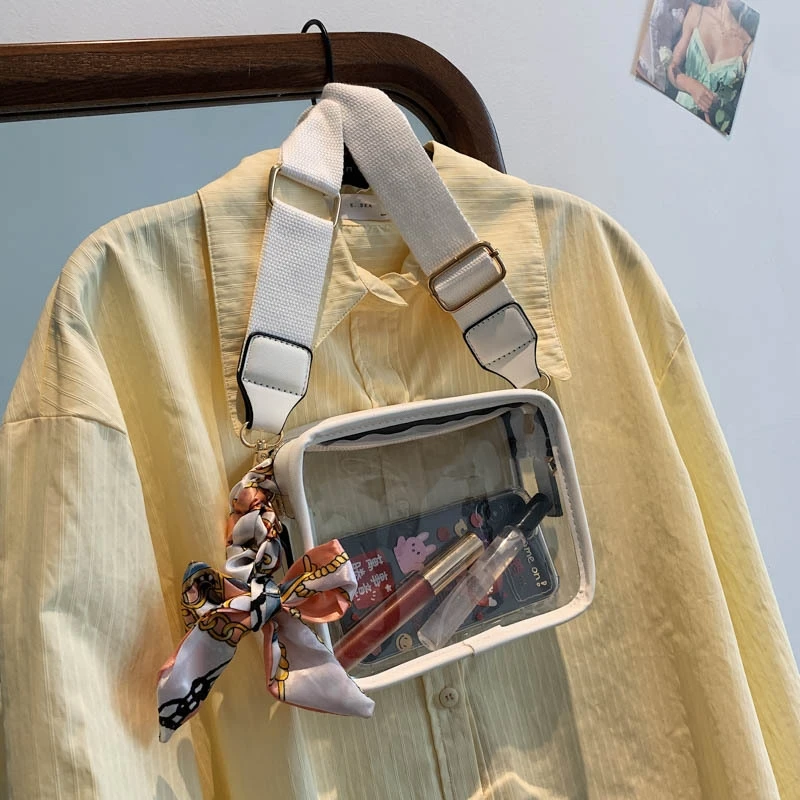 Wholesale Personalized Clear Cell Phone Strap Shoulder Bag Women PVC Clear Crossbody Bag