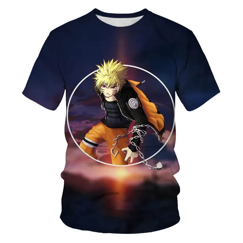 Factory Custom Wholesale 3d Itachi Sublimation T-shirt Dyed Sublimated Printed T-shirts Anime T-shirt