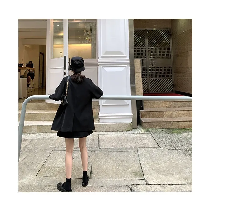 Korean style small suit  autumn new professional wear, casual suit jacket high waist pleated skirt small two-piece set