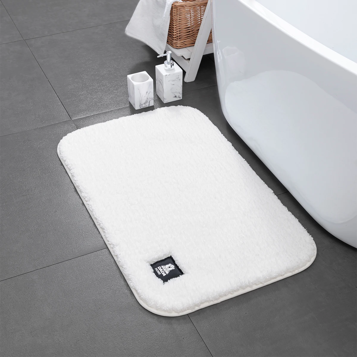 DADA water absorb 100% cotton terry suction bath mat