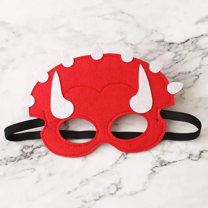 Dinosaur Felt Masks for Kids Party Masks Birthday Masquerade Supplies Decorations Halloween Masks