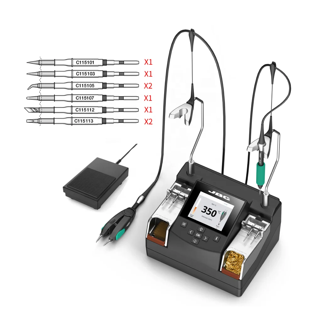 New Product JBC NASE-2C Includes NT115-A Soldering Pencil With C115 Series Soldering Tips Nano Rework Soldering Station Discount